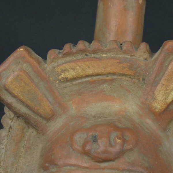 Pre Columbian Moche Ceramic Vessel Ritual Artifact Peru Collectible - Imagen 14