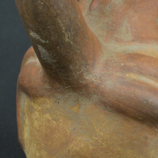 Pre Columbian Moche Ceramic Vessel Ritual Artifact Peru Collectible - Imagen 16