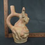 Pre Columbian Moche Ceramic Vessel Ritual Artifact Peru Collectible - Imagen 19