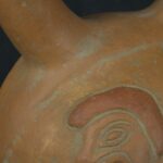 Pre Columbian Moche Ceramic Stirrup Bottle Ritual Artifact Peru - Imagen 15