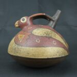 Pre Columbian Nazca Ceramic Bottle Ritual Artifact Andean Collectible