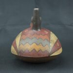 Pre Columbian Nazca Ceramic Bottle Ritual Artifact Andean Collectible - Imagen 3