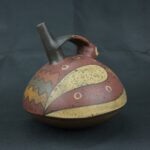 Pre Columbian Nazca Ceramic Bottle Ritual Artifact Andean Collectible - Imagen 4