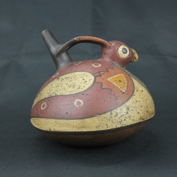 Pre Columbian Nazca Ceramic Bottle Ritual Artifact Andean Collectible - Imagen 5