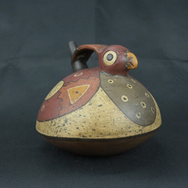 Pre Columbian Nazca Ceramic Bottle Ritual Artifact Andean Collectible - Imagen 6