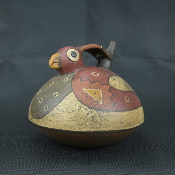 Pre Columbian Nazca Ceramic Bottle Ritual Artifact Andean Collectible - Imagen 8