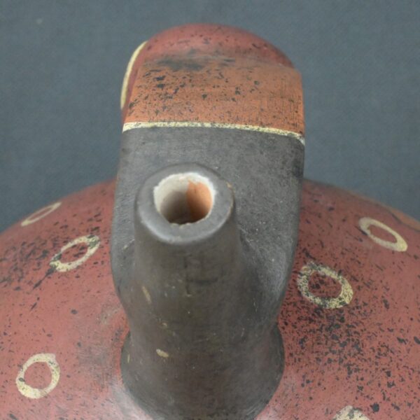 Pre Columbian Nazca Ceramic Bottle Ritual Artifact Andean Collectible - Imagen 15