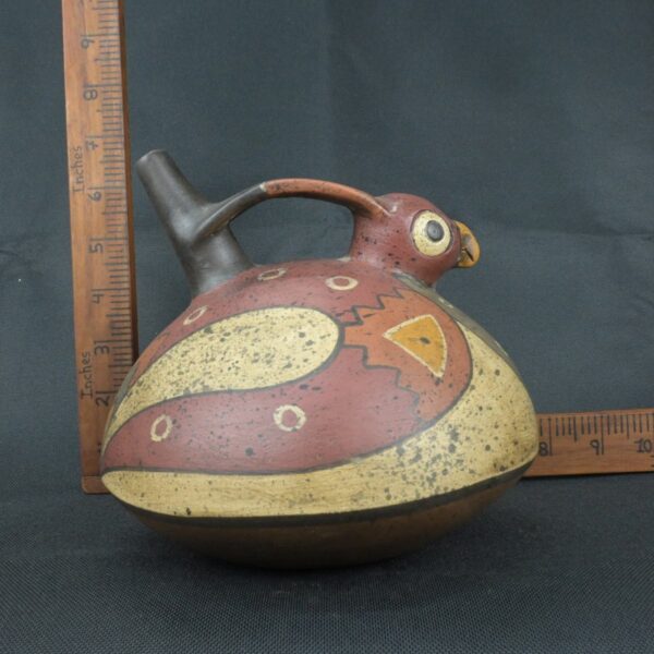 Pre Columbian Nazca Ceramic Bottle Ritual Artifact Andean Collectible - Imagen 16