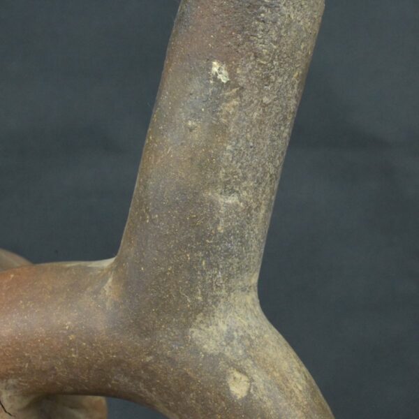 Pre Columbian Moche Ceramic Bottle Ritual Artifact Peru Collectible - Imagen 14