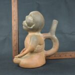 Pre Columbian Moche Ceramic Bottle Ritual Artifact Peru Collectible - Imagen 16