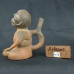 Pre Columbian Moche Ceramic Bottle Ritual Artifact Peru Collectible - Imagen 17