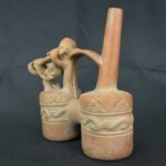 Pre Columbian Vicus Ceramic Ritual Bottle Andean Artifact - Imagen 2