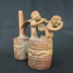 Pre Columbian Vicus Ceramic Ritual Bottle Andean Artifact - Imagen 6