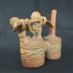 Pre Columbian Vicus Ceramic Ritual Bottle Andean Artifact - Imagen 8