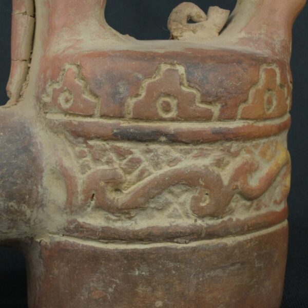 Pre Columbian Vicus Ceramic Ritual Bottle Andean Artifact - Imagen 16