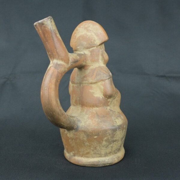 Pre Columbian Moche Ceramic Noblewoman Vessel Ancient Artifact - Imagen 4