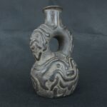 Pre Columbian Chavín Ceramic Ritual Bottle Ancient Andean Artifact - Imagen 4