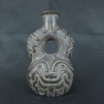Pre Columbian Chavín Ceramic Ritual Bottle Ancient Andean Artifact - Imagen 5