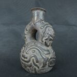 Pre Columbian Chavín Ceramic Ritual Bottle Ancient Andean Artifact - Imagen 6