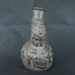 Pre Columbian Chavín Ceramic Ritual Bottle Ancient Andean Artifact - Imagen 7