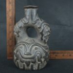 Pre Columbian Chavín Ceramic Ritual Bottle Ancient Andean Artifact - Imagen 16