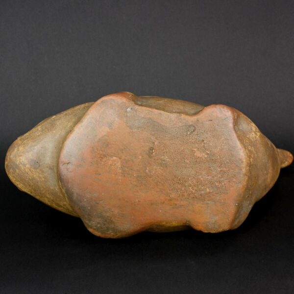 Ancient pre-Columbian Moche ceramic instrument representing a fisherman - Image 8